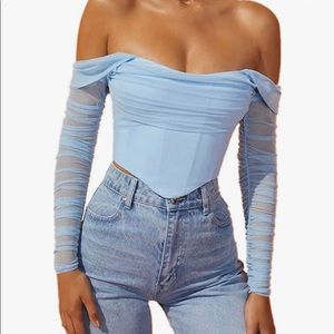 Never Worn Women's Corset Crop Top